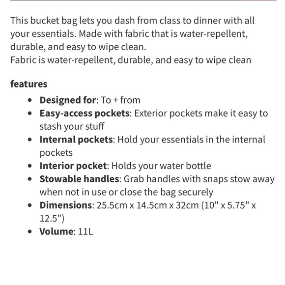 Lululemon All Set Bucket Bag - Picture 5 of 16